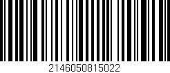 Código de barras (EAN, GTIN, SKU, ISBN): '2146050815022'