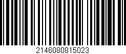 Código de barras (EAN, GTIN, SKU, ISBN): '2146080815023'