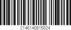 Código de barras (EAN, GTIN, SKU, ISBN): '2146140815024'