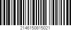 Código de barras (EAN, GTIN, SKU, ISBN): '2146150815021'