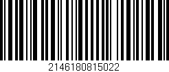 Código de barras (EAN, GTIN, SKU, ISBN): '2146180815022'