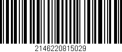 Código de barras (EAN, GTIN, SKU, ISBN): '2146220815029'