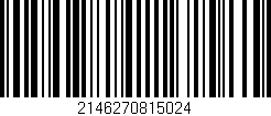 Código de barras (EAN, GTIN, SKU, ISBN): '2146270815024'