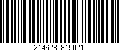 Código de barras (EAN, GTIN, SKU, ISBN): '2146280815021'