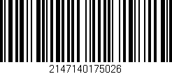 Código de barras (EAN, GTIN, SKU, ISBN): '2147140175026'