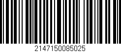Código de barras (EAN, GTIN, SKU, ISBN): '2147150085025'