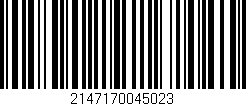 Código de barras (EAN, GTIN, SKU, ISBN): '2147170045023'