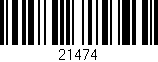 Código de barras (EAN, GTIN, SKU, ISBN): '21474'