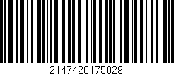 Código de barras (EAN, GTIN, SKU, ISBN): '2147420175029'