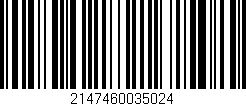 Código de barras (EAN, GTIN, SKU, ISBN): '2147460035024'