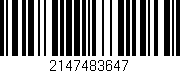 Código de barras (EAN, GTIN, SKU, ISBN): '2147483647'