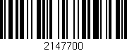 Código de barras (EAN, GTIN, SKU, ISBN): '2147700'