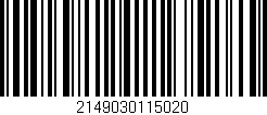 Código de barras (EAN, GTIN, SKU, ISBN): '2149030115020'