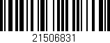 Código de barras (EAN, GTIN, SKU, ISBN): '21506831'