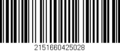 Código de barras (EAN, GTIN, SKU, ISBN): '2151660425028'