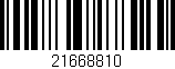 Código de barras (EAN, GTIN, SKU, ISBN): '21668810'