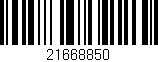 Código de barras (EAN, GTIN, SKU, ISBN): '21668850'