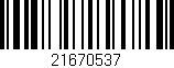 Código de barras (EAN, GTIN, SKU, ISBN): '21670537'