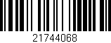 Código de barras (EAN, GTIN, SKU, ISBN): '21744068'
