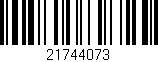 Código de barras (EAN, GTIN, SKU, ISBN): '21744073'