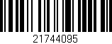 Código de barras (EAN, GTIN, SKU, ISBN): '21744095'