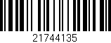 Código de barras (EAN, GTIN, SKU, ISBN): '21744135'