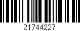 Código de barras (EAN, GTIN, SKU, ISBN): '21744227'