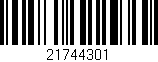 Código de barras (EAN, GTIN, SKU, ISBN): '21744301'
