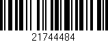 Código de barras (EAN, GTIN, SKU, ISBN): '21744484'