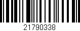 Código de barras (EAN, GTIN, SKU, ISBN): '21790338'