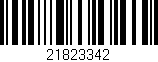 Código de barras (EAN, GTIN, SKU, ISBN): '21823342'