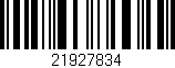 Código de barras (EAN, GTIN, SKU, ISBN): '21927834'