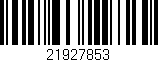 Código de barras (EAN, GTIN, SKU, ISBN): '21927853'