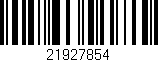 Código de barras (EAN, GTIN, SKU, ISBN): '21927854'