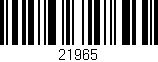 Código de barras (EAN, GTIN, SKU, ISBN): '21965'