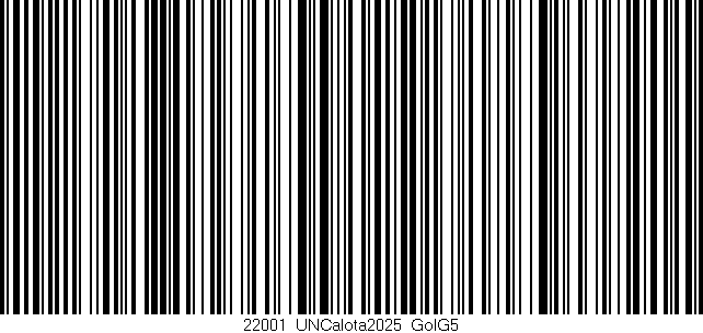 Código de barras (EAN, GTIN, SKU, ISBN): '22001_UNCalota2025_GolG5'