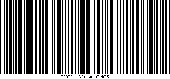 Código de barras (EAN, GTIN, SKU, ISBN): '22027_JGCalota_GolG5'