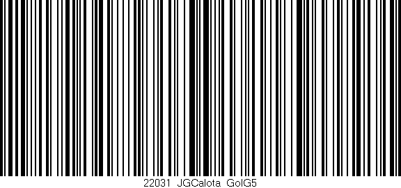 Código de barras (EAN, GTIN, SKU, ISBN): '22031_JGCalota_GolG5'