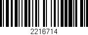 Código de barras (EAN, GTIN, SKU, ISBN): '2216714'