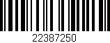 Código de barras (EAN, GTIN, SKU, ISBN): '22387250'