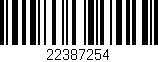 Código de barras (EAN, GTIN, SKU, ISBN): '22387254'