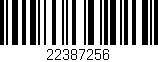 Código de barras (EAN, GTIN, SKU, ISBN): '22387256'