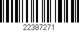 Código de barras (EAN, GTIN, SKU, ISBN): '22387271'