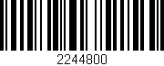 Código de barras (EAN, GTIN, SKU, ISBN): '2244800'