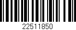 Código de barras (EAN, GTIN, SKU, ISBN): '22511850'