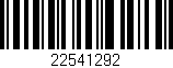Código de barras (EAN, GTIN, SKU, ISBN): '22541292'