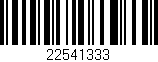 Código de barras (EAN, GTIN, SKU, ISBN): '22541333'