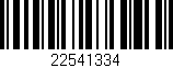 Código de barras (EAN, GTIN, SKU, ISBN): '22541334'