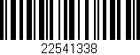 Código de barras (EAN, GTIN, SKU, ISBN): '22541338'