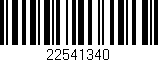 Código de barras (EAN, GTIN, SKU, ISBN): '22541340'